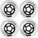 Powerslide Spinner White Wheel 4-Pack 90mm