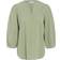 Kaffe Jollia Zia Textured Cotton Blouse - Green