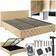 tectake Sengeramme Med LED Strips Og Opbevaring 180 x 200 cm Rammeseng