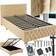 tectake Upholstered Beige Sängram 120x200cm