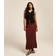 New Look Women's Blend Bias Midi Skirt - Brown