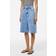 Pieces Longline Denim Shorts Mid - Blue