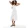 New Look Button Detail Tiered Hem Midi Dress - White