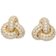 Kate Spade Double Knot Pave Stud Earrings - Clear/Gold