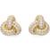 Kate Spade Double Knot Pave Stud Earrings - Clear/Gold