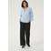 Kaffe Feminine Chambray Blouse with Flounce - Blue