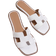Shein SHUZIA Women's Solid Color Open Toe Flat Sandals Summer Shoes Spring Shoes Spring Break Easter Vacation Shoes Casual Shoes Beach Shoes Mother's Day Present