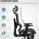 Ergonomic Black Kontorsstol 122cm