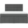 vidaXL Box Spring Con Colchón Tela Gris 180x200 cm Cama con Estructura