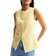 New Look Crew Neck Linen Blend Waistcoat - Light Yellow