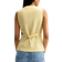 New Look Crew Neck Linen Blend Waistcoat - Light Yellow