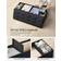 Songmics Ottoman Foldable Ink Black Storage Bench 110x38cm