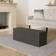 Songmics Ottoman Foldable Ink Black Storage Bench 110x38cm