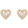 Snö of Sweden Nisi Heart Small Earring - Gold