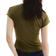 H&M Cap Sleeve Top - Dark Khaki Green