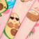 OHS Avocados at Beach Print Bath Towel Pink (152x71cm)