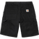 Carhartt WIP Single Knee Short - Black/Rinsed