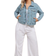 Yours Curve Denim Jacket - Light Blue