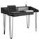 Core Products Dallas Carbon Grey/White Writing Desk 55.2x120.1cm