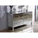 Birlea Valencia Mirrored Silver Chest of Drawer 125x72.5cm