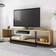 Decorotika Asal Oak/White/Black TV Bench 150x40cm
