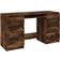 vidaXL Scrivania Rovere Fumo 140x50x77 cm Legno Multistrato Scrittoio 50x140cm