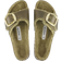 Birkenstock Madrid Big Buckle Shearling Natural Leather Oiled - Olive
