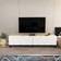 Decorotika Lerze Oak And White TV Bench 150x40.3cm