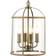 Endon Lighting Lambeth Antique Brass/Clear Pendant Lamp ∅ 30cm