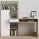Tvilum 71980173ak49 White And Oak Skrivebord 60.4x162.8cm
