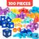 Blockaroo Magnetic Foam Building Blocks 100pcs