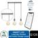 WiZ 3-Way Bar Black/Chrome/Silver Pendant Lamp ∅ 4.6cm