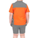 Montirex Infant Pace T-shirt Short Set - Fiery Orange/Platinum Grey/Platinum Grey Marl