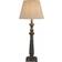 Hill Interiors Incia Column Brown/Grey Table Lamp 50cm