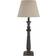Hill Interiors Incia Column Brown/Grey Table Lamp 50cm
