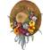 Nearly Natural Mixed Flower Hat Wreath