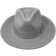 Cotsworld Wool Fedora Hat Rollright - Light Grey