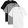 Moncler 3-Pack Logo T-Shirt - Grey/White/Black