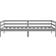 vidaXL Solid Pinewood Grey Sofa 204cm 3 Seater