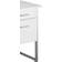 Alphason Cabrini White Writing Desk 60x120cm