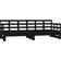 vidaXL 820376 Black Sofa 203.5cm 3 personers