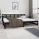 vidaXL 820376 Black Sofa 203.5cm 3 personers