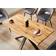 Kosy Koala Brown Wooden Table with 4 Grey Chairs Dining Table 80x140cm