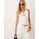 Mango Bow Knit Top Ecru Women -