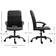 Vinsetto PVC Leather & Mesh Panel Black Office Chair 107cm