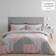 Catherine Lansfield Larsson Geo Duvet Cover Pink (200x135cm)