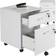 tectake Filing 2 Rolling Lockable Drawers Storage Cabinet