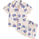 Shein Cute Girls Cartoon Floppy Ear Short Sleeve Shorts - Blue Bunny Print