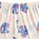 Shein Cute Girls Cartoon Floppy Ear Short Sleeve Shorts - Blue Bunny Print