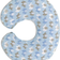 Chicco Boppy Slipcover Blue Elephants